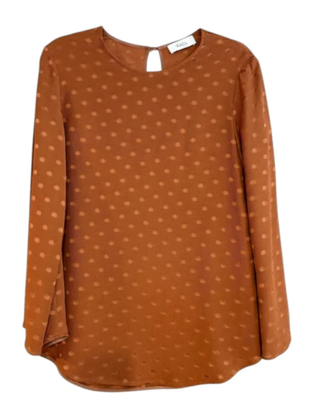 RACIL Burnt Orange Jackie Blouse Size M (US 6 / UK 10)